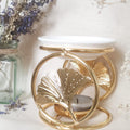 Ginkgo metallic burner for oils and wax melts