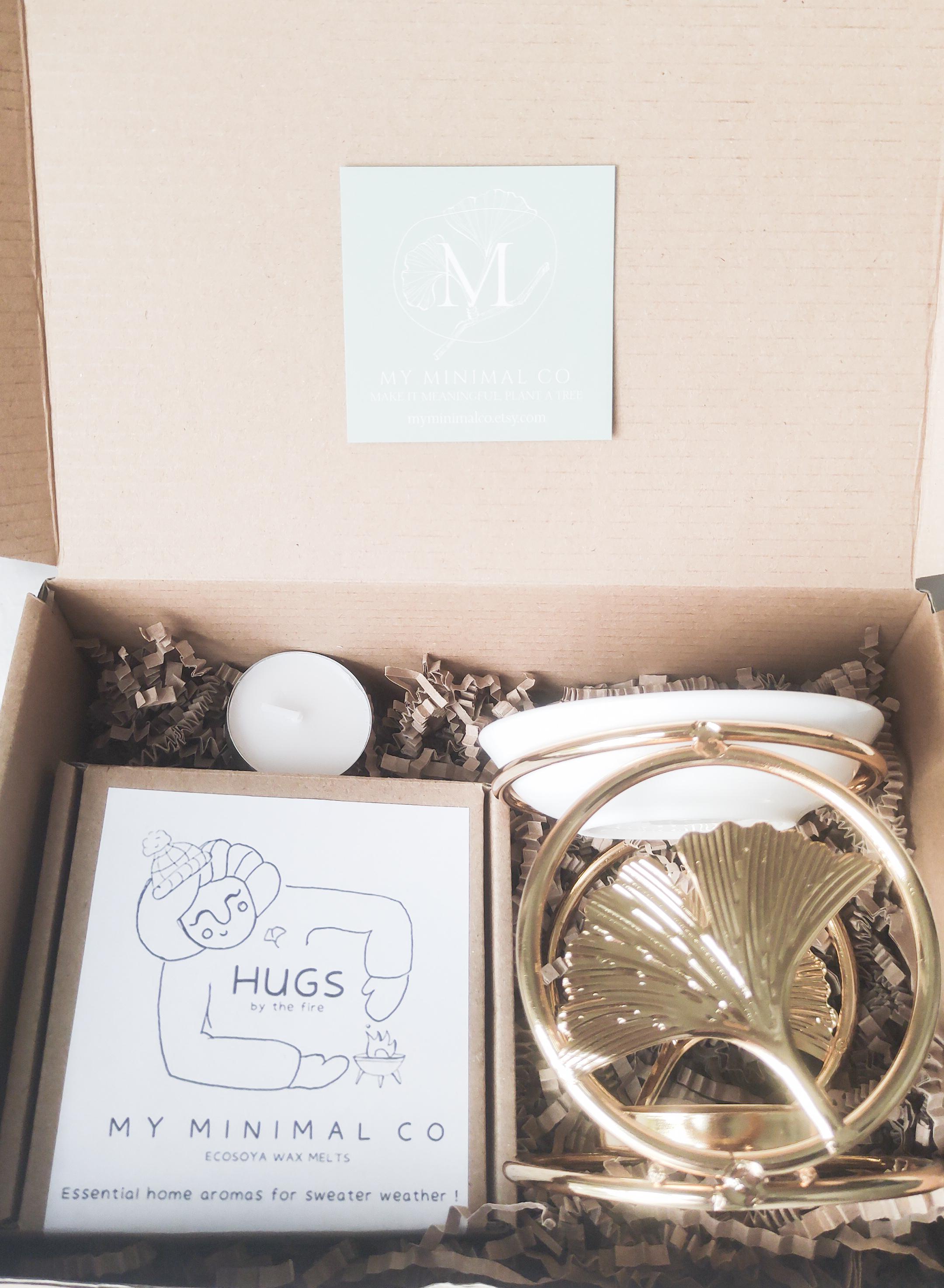 Ginkgo metallic burner for oils and wax melts